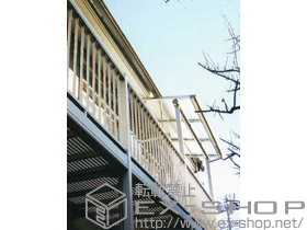 のバルコニー・ベランダ屋根 ヴェクターテラス F型 バルコニーBC−X型専用屋根タイプ 単体 積雪〜20cm対応 施工例