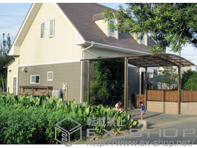 のカーポート カーブポートシグマIII ワイド　積雪〜20cm対応 施工例