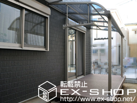 のテラス屋根 ライザーテラス?R型 テラスタイプ 単体 積雪〜20cm対応 施工例