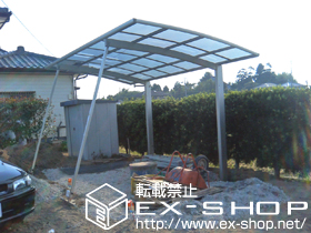 のカーポート プレシオスポート 積雪〜20cm対応＋着脱式補助柱 2本入り 施工例