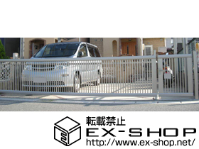 のカーゲート ワイドオーバードア R2型 電動タイプ １モーター仕様 施工例