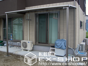 のテラス屋根 ライザーテラスII F型 テラスタイプ 単体 積雪〜20cm対応 施工例