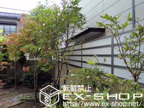 のフェンス・柵 ライフモダンII LP型フェンス フリーポールタイプ 施工例