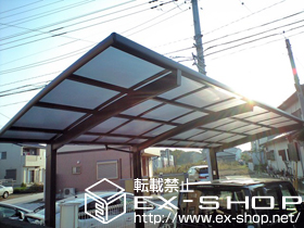 のカーポート カーブポートシグマIII 延長タイプ 積雪〜20cm対応 施工例