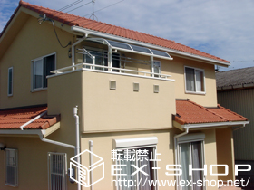 のバルコニー・ベランダ屋根 ライザーテラスII R型 屋根タイプ 単体 積雪〜20cm対応 施工例