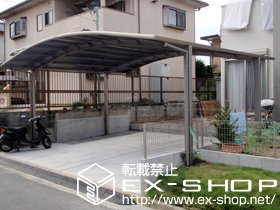 のカーポート カーブポートシグマ? ワイドタイプ 積雪〜20cm対応 施工例