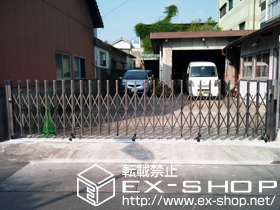 のカーゲート アルシャインII M型 Aタイプ サイドレール 片開き 施工例