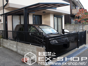 のカーゲート オーバードアR2型 手動式 施工例