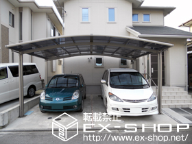 のカーポート カーブポートシグマIII ワイド　積雪〜20cm対応 施工例