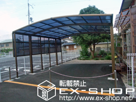 のカーポート カーブポートシグマIII 積雪〜20cm対応＋サイドパネル 施工例