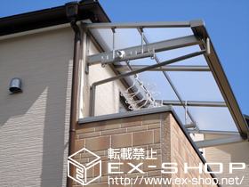 のバルコニー・ベランダ屋根 ライザーテラス? F型 ルーフタイプ 積雪〜20cm対応 施工例