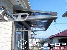 のバルコニー・ベランダ屋根 ライザーテラスII F型 ルーフタイプ 単体 積雪〜20cm対応 施工例