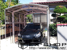 のカーポート レイナワンポート 積雪〜20cm対応＋サイドパネル 高さ1,873mm 施工例