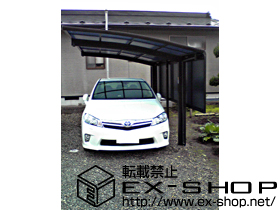 のカーポート プレシオスポート 積雪〜20cm対応＋サイドパネル1段用 H1,036 施工例