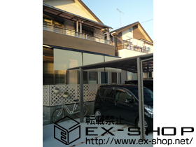 のバルコニー・ベランダ屋根 ライザーテラスII R型 連棟 屋根タイプ 積雪〜20cm対応 施工例