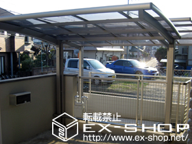 のサイクルポート・駐輪場 カーブパークシグマIII オープンタイプ 積雪〜20cm対応 施工例