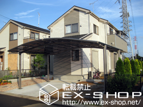 のカーポート カーブポートシグマIII ワイド 積雪〜20cm対応 施工例