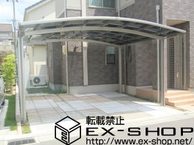 のカーポート カーブポートシグマIII ワイド 積雪〜20cm対応 施工例