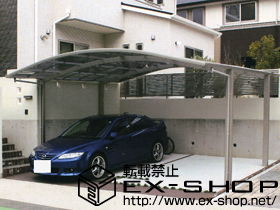 のカーポート プレシオスポート ワイド　積雪〜20?対応 施工例