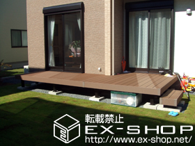 のウッドデッキ リウッドデッキII 出幅違い連棟 施工例