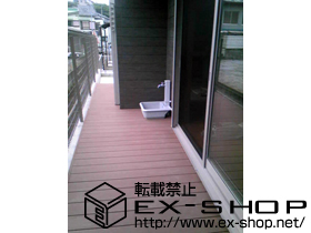 のウッドデッキ リウッドデッキII　連棟 施工例