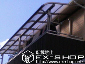 のバルコニー・ベランダ屋根 ヴェクターR型 屋根タイプ 連棟 積雪〜20cm対応 施工例