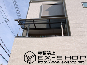 のバルコニー・ベランダ屋根 ライザーテラスII R型 屋根タイプ 単体 積雪〜20cm対応 施工例