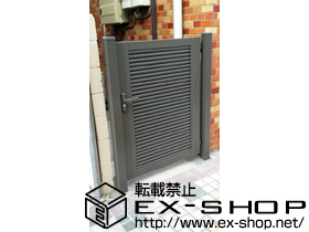 の門扉 シャレオR5型 片開き 柱使用 施工例