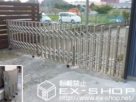 のカーゲート レイオス3型 ノンレール 片開き 施工例