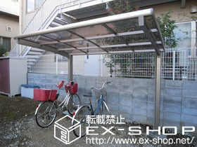 のサイクルポート・駐輪場 カーブパークシグマIII オープンタイプ 積雪〜30cm対応 施工例