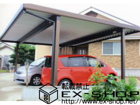 のカーポート レオンポートneo 2台用 積雪〜50cm対応 施工例