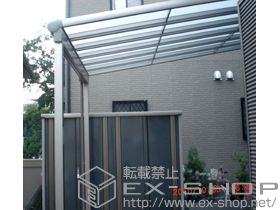 のテラス屋根 パワーアルファ F型 テラスタイプ 単体　積雪〜30cm対応 施工例