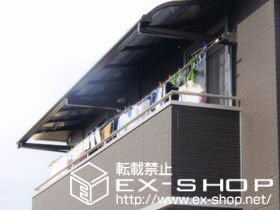 のバルコニー・ベランダ屋根 ヴェクターテラスII R型 ルーフタイプ 連棟 積雪〜20cm対応 施工例