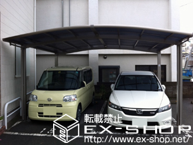 のカーポート カーブポートシグマIII ワイド 積雪〜20cm対応 施工例