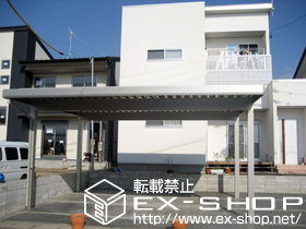 のカーポート ジーポートneo Aタイプ 2台用 積雪〜100cm対応 施工例