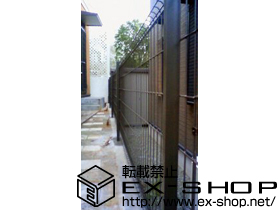 のフェンス・柵 ハイグリッドフェンスN8型 フリーポールタイプ 施工例