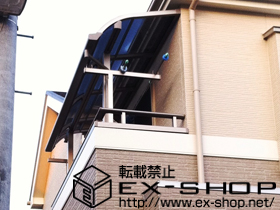 のバルコニー・ベランダ屋根 ライザーテラスII R型 単体 屋根タイプ 積雪〜20cm対応 施工例