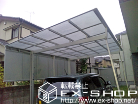 のカーポート マイリッシュ 通常勾配 積雪〜20cm対応＋側面パネル 施工例