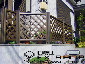 のフェンス・柵 ステイウッドフェンスM1型 施工例