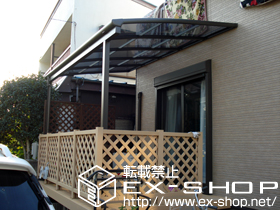 のテラス屋根 パワーアルファ L型 単体 テラスタイプ 積雪〜30cm対応 施工例