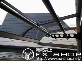 のバルコニー・ベランダ屋根 ライザーテラスII R型 ルーフタイプ 単体 積雪〜20cm対応 施工例