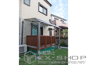 のテラス屋根 ライザーテラスII R型 テラスタイプ 単体 積雪〜20cm対応 施工例