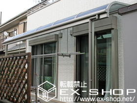 のテラス屋根 ライザーテラスII R型 単体 テラスタイプ 積雪〜20cm対応 施工例