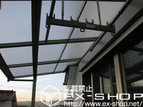 のバルコニー・ベランダ屋根 ライザーテラスII Ｆ型 屋根タイプ 単体 積雪〜20cm対応 施工例