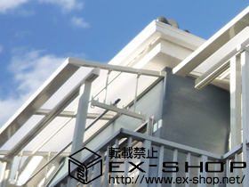 のバルコニー・ベランダ屋根 ライザーテラスII F型 屋根タイプ 単体 積雪〜20cm対応 施工例