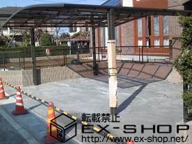 のカーポート カーブポートシグマIII ワイド 積雪〜20cm対応 施工例