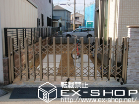 のカーゲート アルシャイン? HW型 Aタイプ ノンレール　片開き 施工例