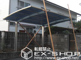 のカーポート レイナポート 積雪〜20cm対応+脱式サポート 標準・ハイルーフ兼用 2本入り 施工例