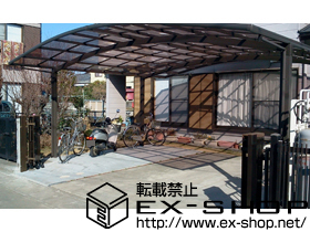 のカーポート カーブポートシグマIIIワイド 積雪〜20cm対応 施工例