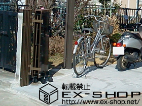 のカーゲート トリップゲートPB型 ノンレール 両開き 施工例